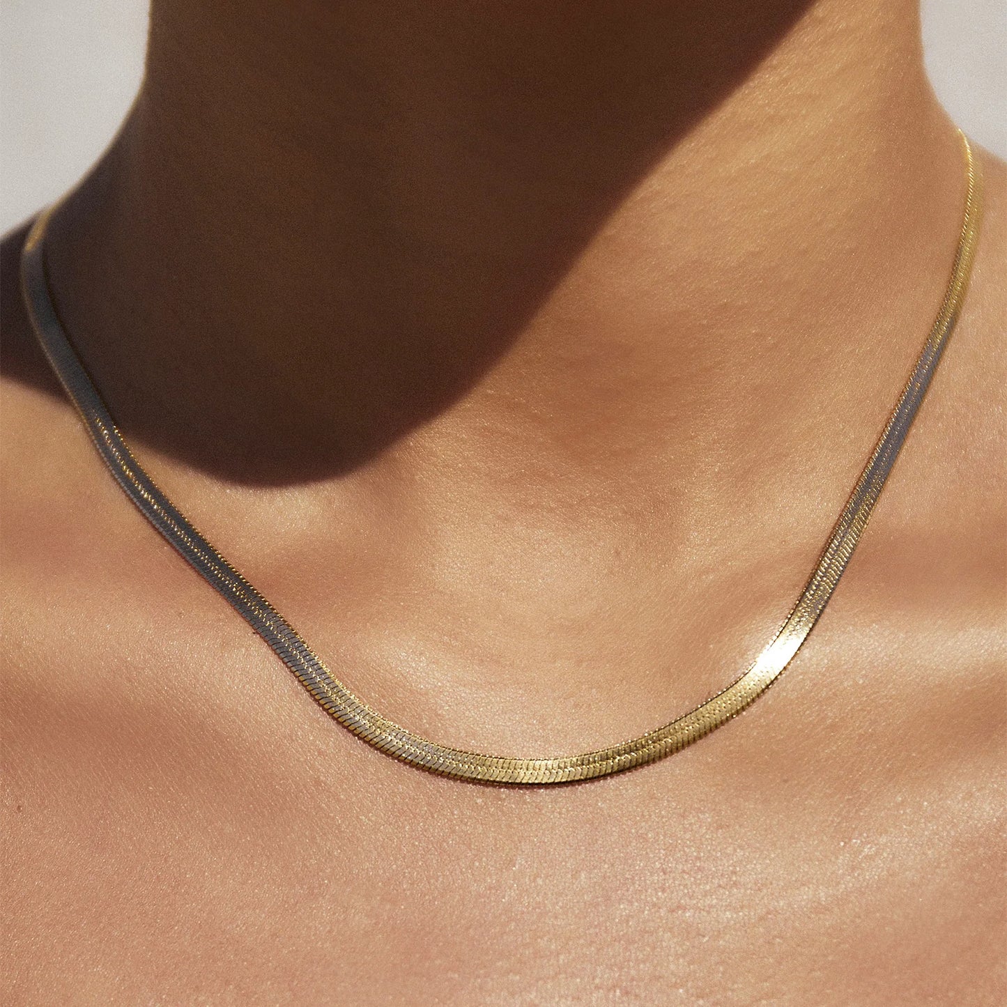 Arms Of Eve - Sylvia Snake Chain Necklace - Gold