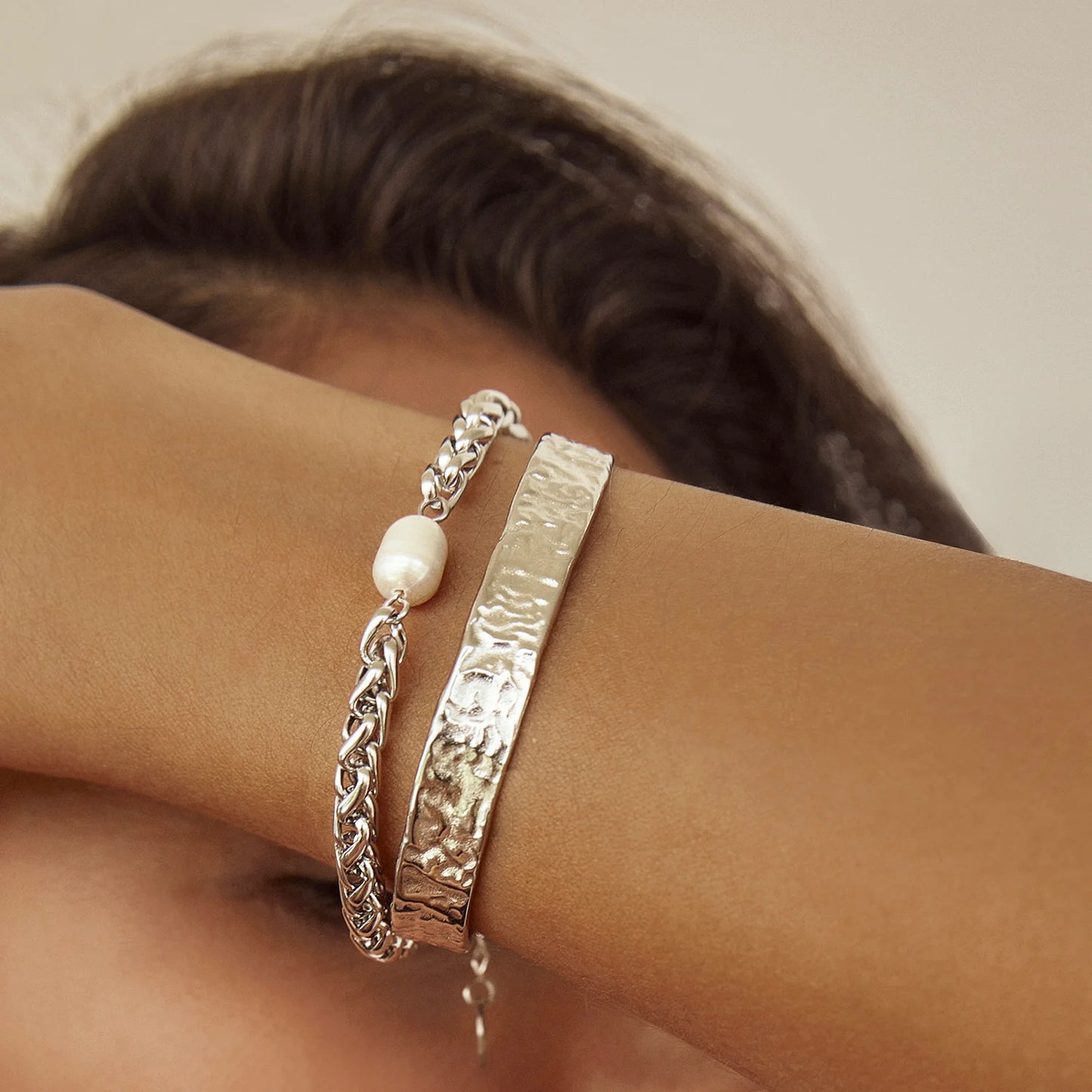Arms Of Eve - Olivia Cuff Bracelet - Silver