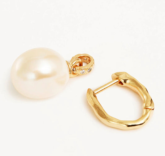 By Charlotte-  Embrace Stillness Pearl Hoops