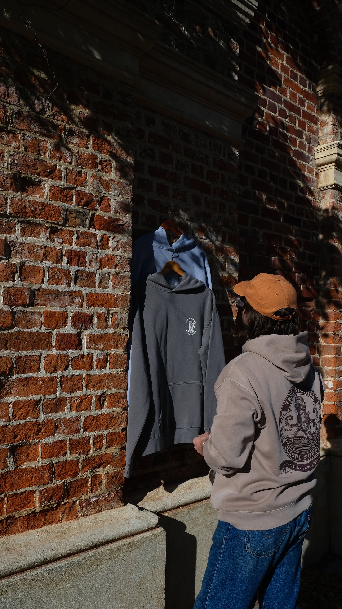 Three Stories - Occy Relaxed Hoodie - Faded Taupe