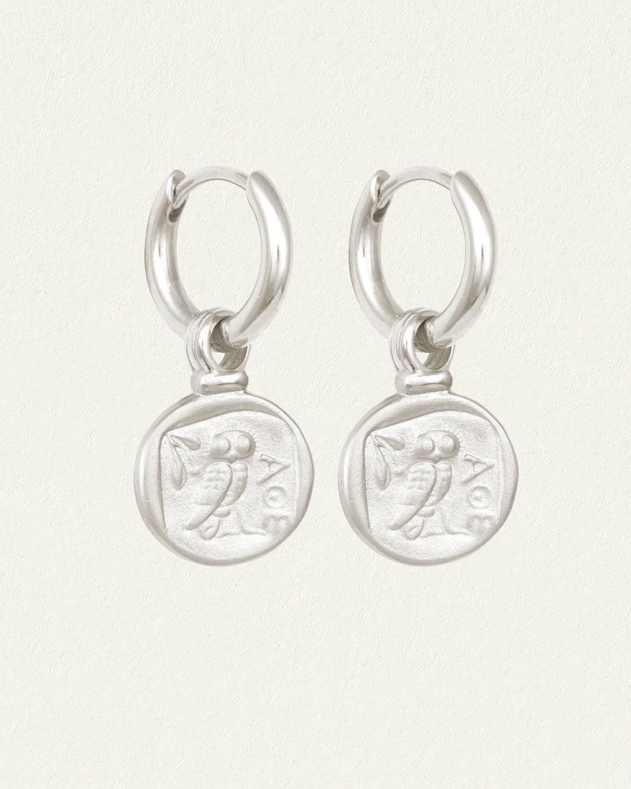 Temple Of The Sun - Palas Drop Earrings - Silver