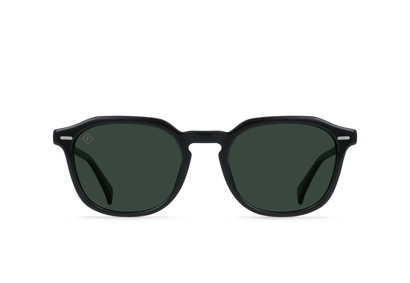 Raen - Clyve - Recycled Black/Green Polarized