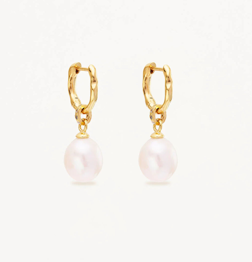 By Charlotte- Embrace Stillness Pearl Hoops