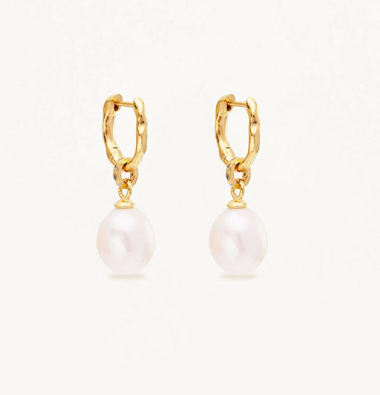 By Charlotte-  Embrace Stillness Pearl Hoops