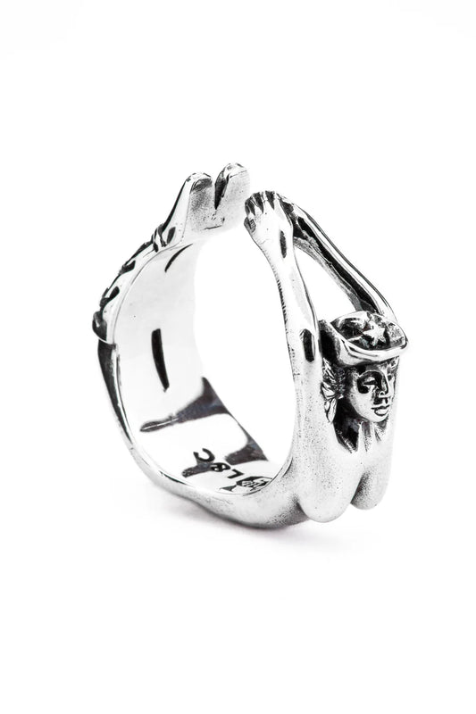 Lox & Chain - Arched Cowgirl Ring