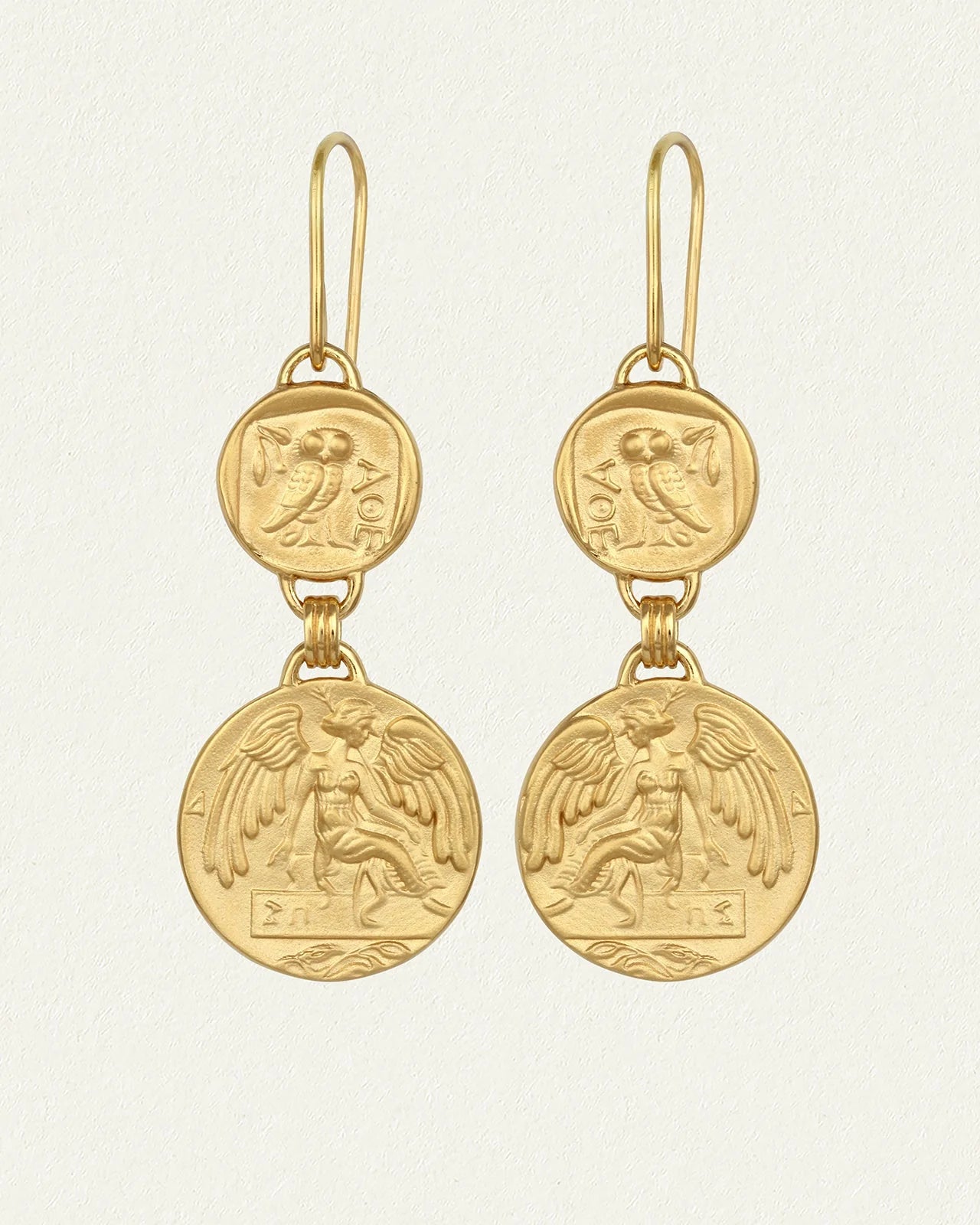 Temple Of The Sun - Mythos Earrings - Gold