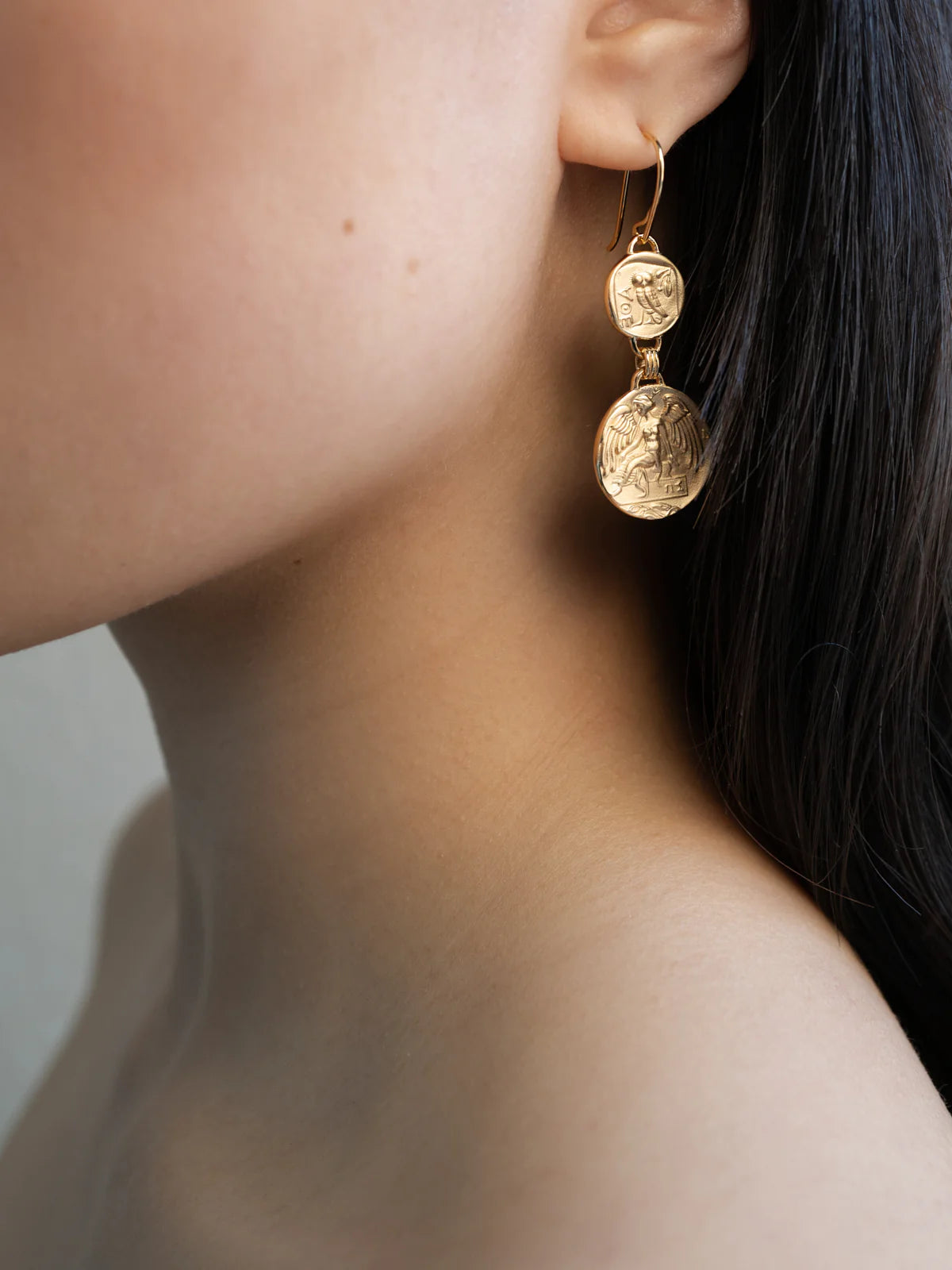 Temple Of The Sun - Mythos Earrings - Gold