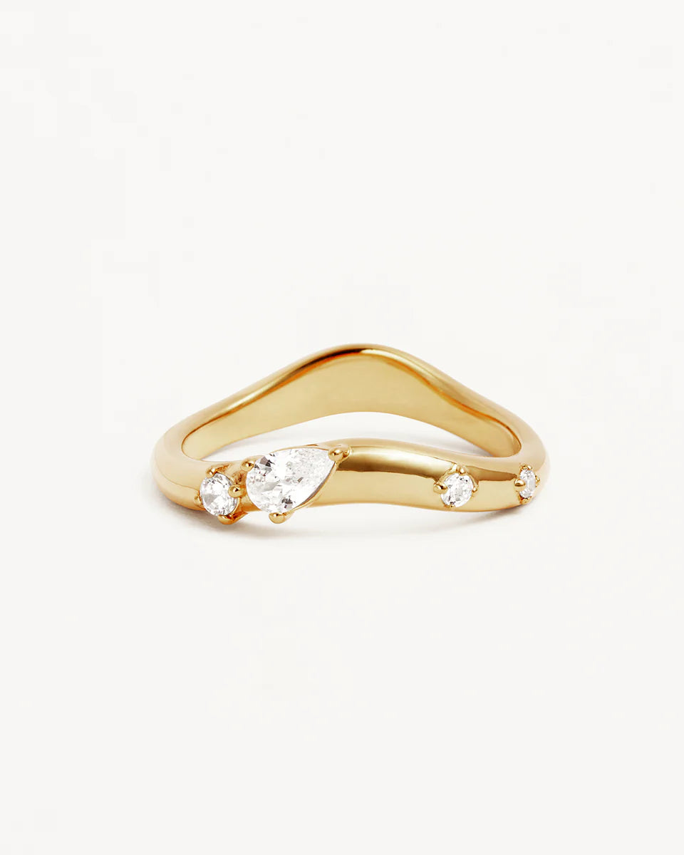 By Charlotte - Chasing Tides Ring - Gold