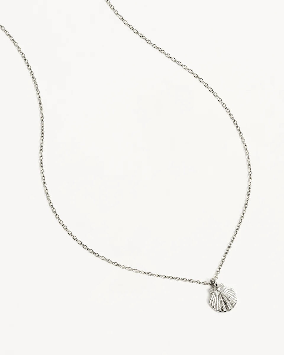 By Charlotte - By The Shore Shell Necklace - Silver