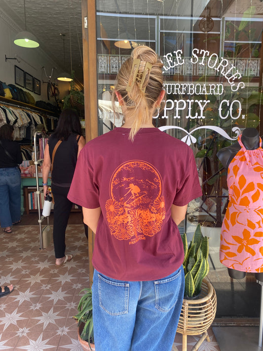 Three Stories - Soul Tee Burgundy