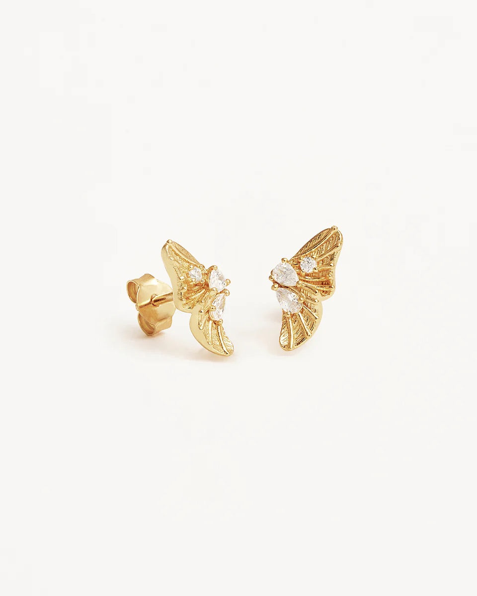 By Charlotte - Ocean Whisper Stud Earrings - Gold