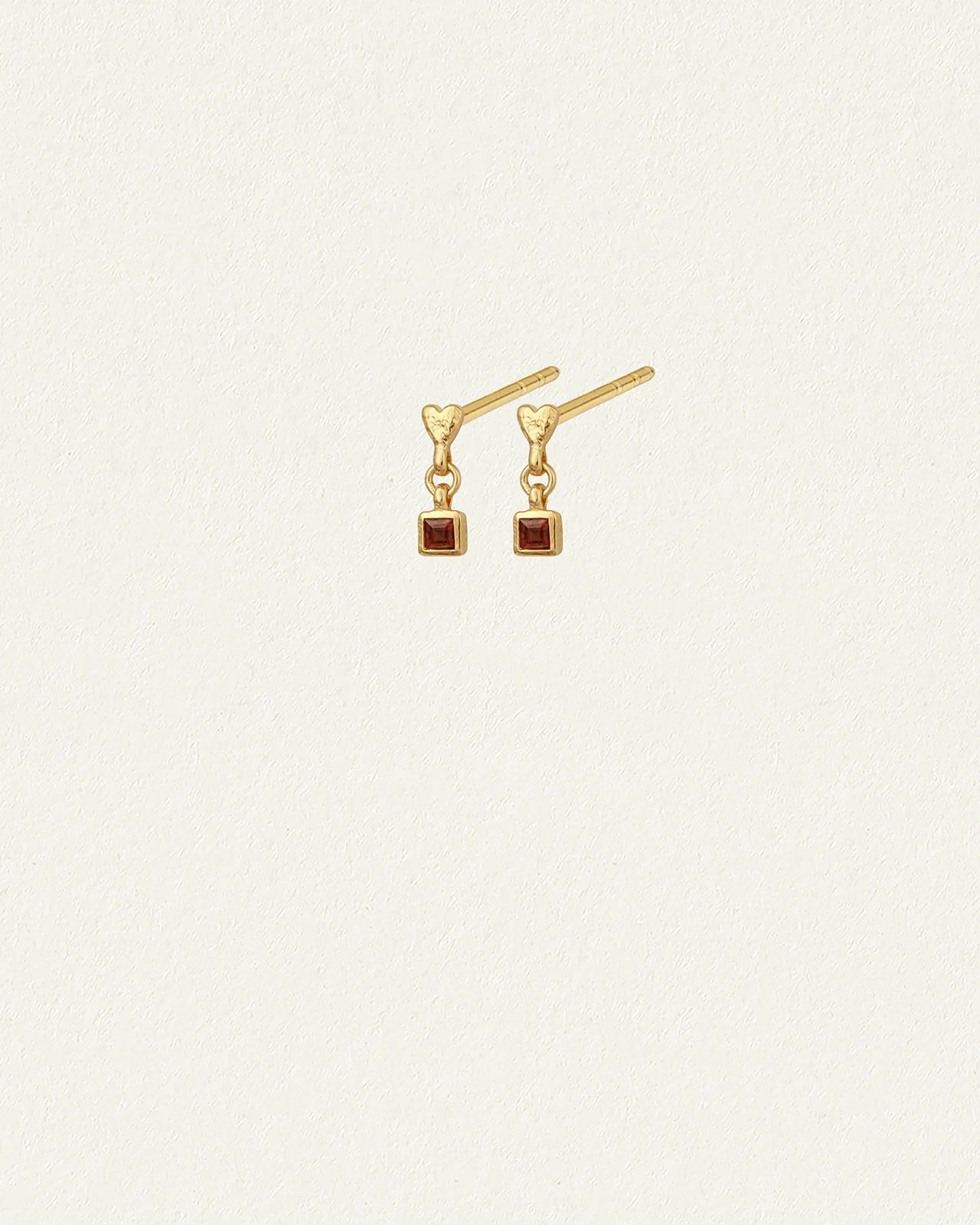 Temple Of The Sun - Eros Drop Stud Earrings Gold