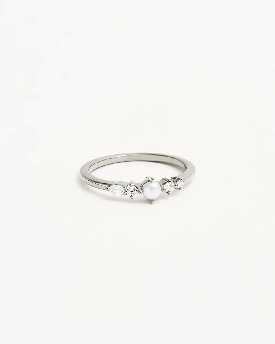 By Charlotte - Sea Foam Ring - Silver