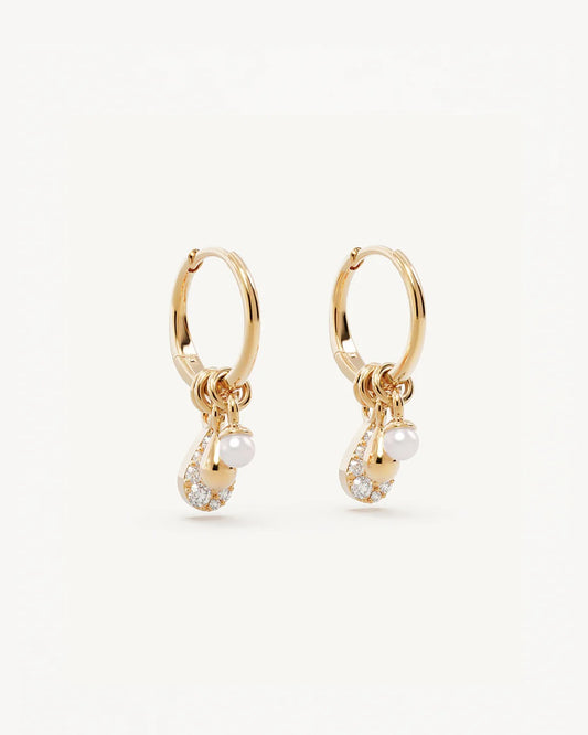 By Charlotte - Ocean Mist Hoops - Gold