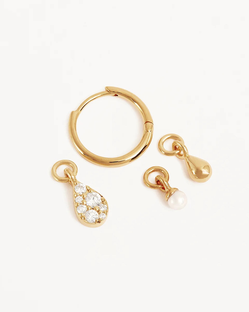 By Charlotte - Ocean Mist Hoops - Gold