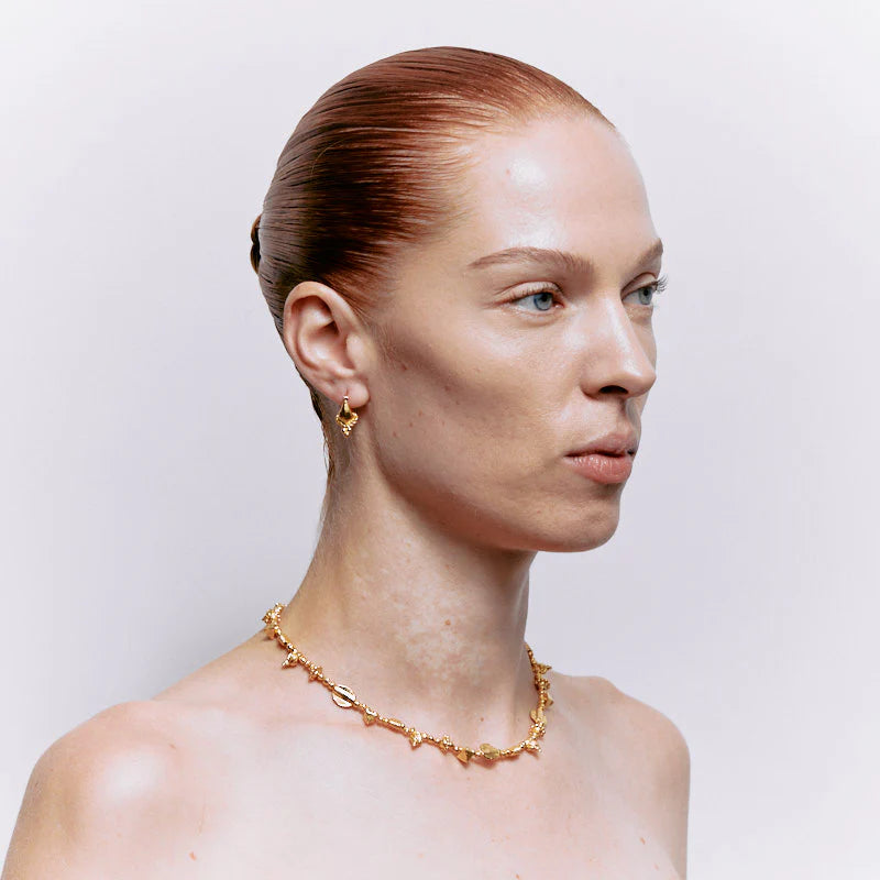 Cleopatra's Bling - Tantour Hoop Earrings - 18K Gold Plated