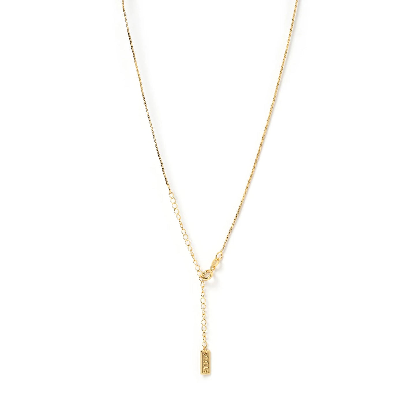 Arms Of Eve - Cornicello Red Charm Necklace - Gold