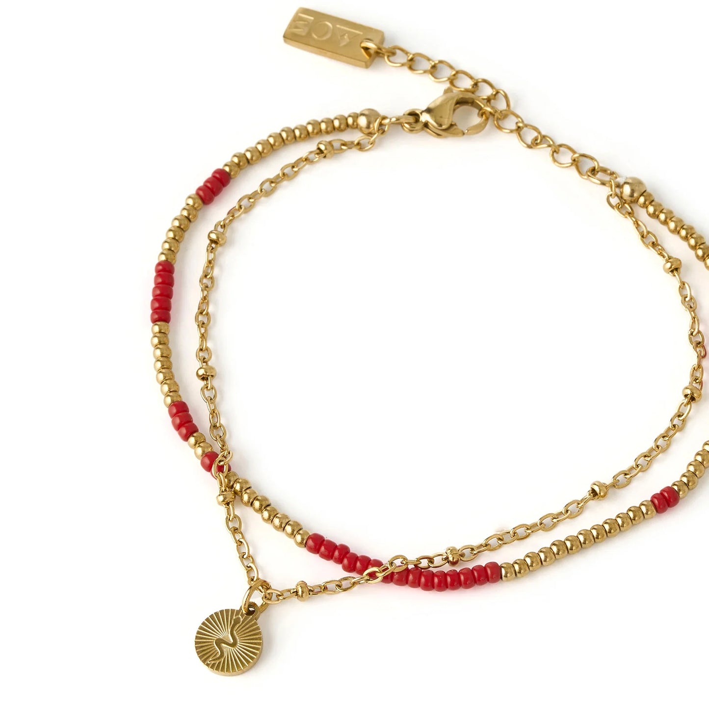 Arms Of Eve - Cobra Gold Bracelet - Cherry