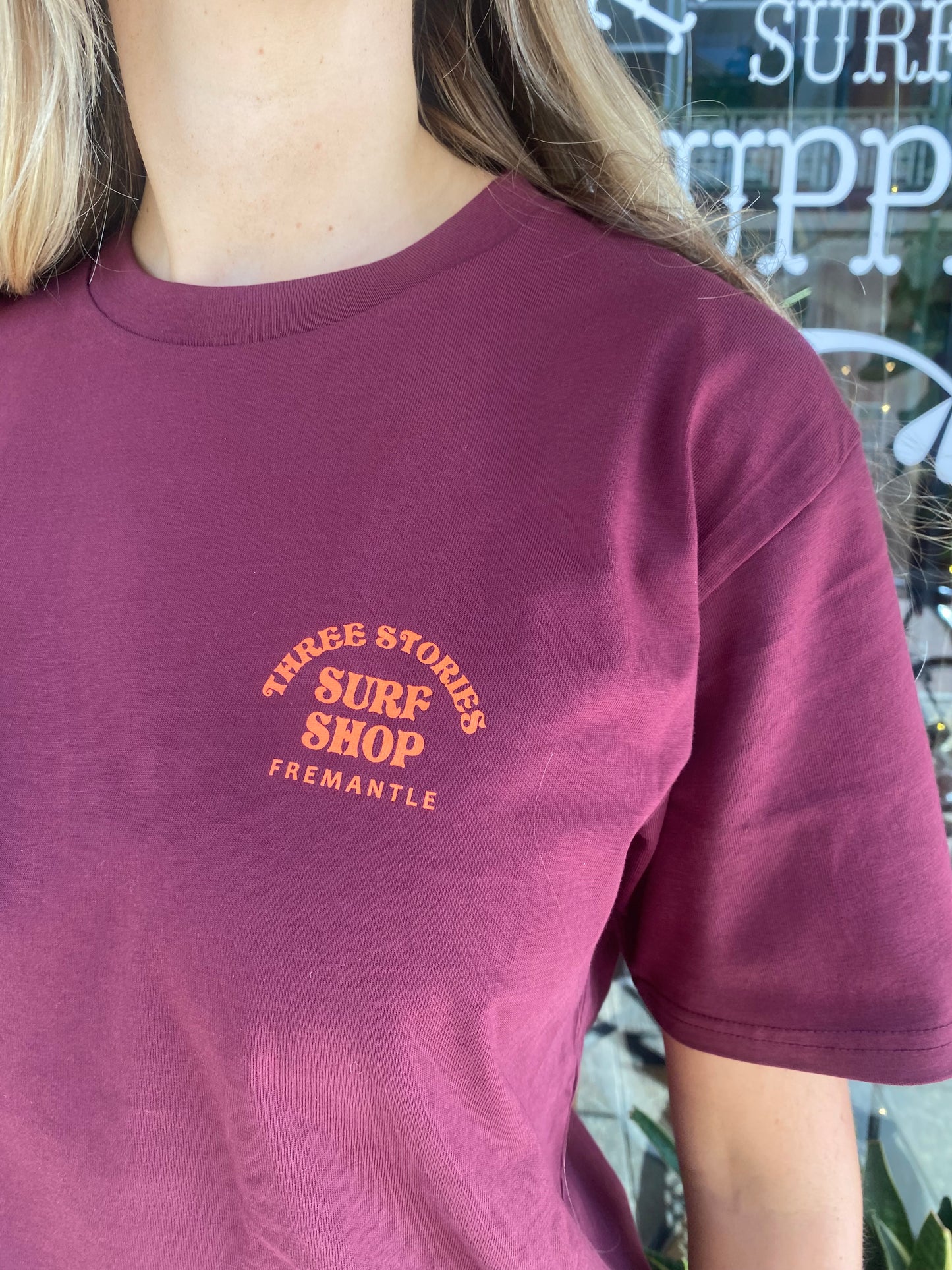 Three Stories - Soul Tee Burgundy