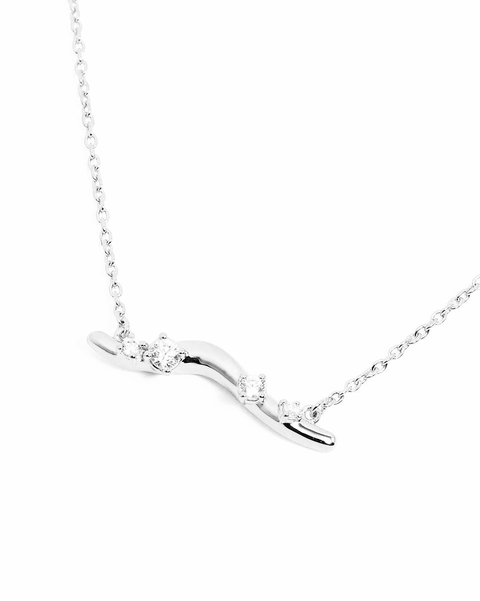 By Charlotte - Chasing Tides Necklace - Silver