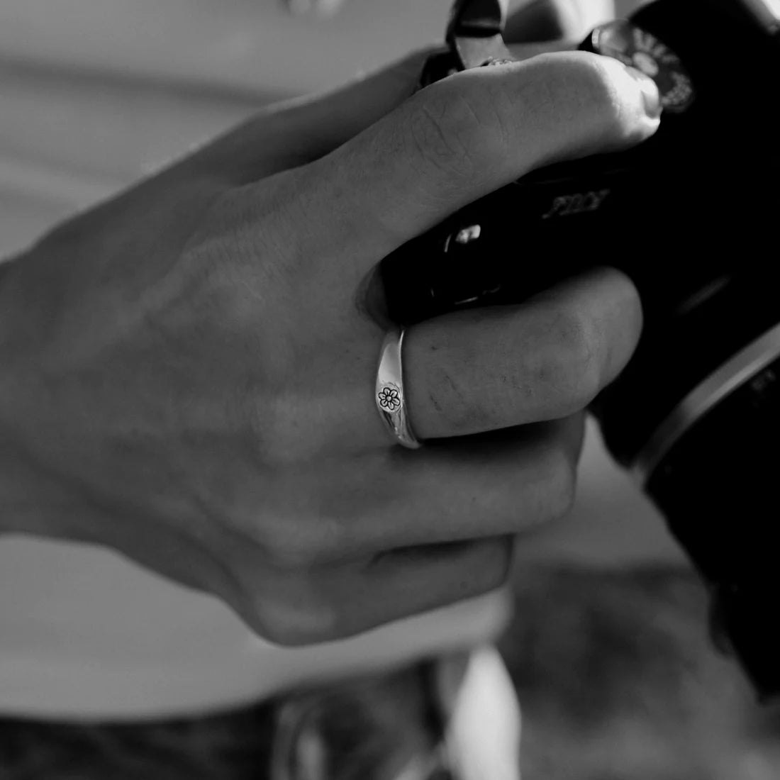 Dead Ivy - Flower Stacker Ring