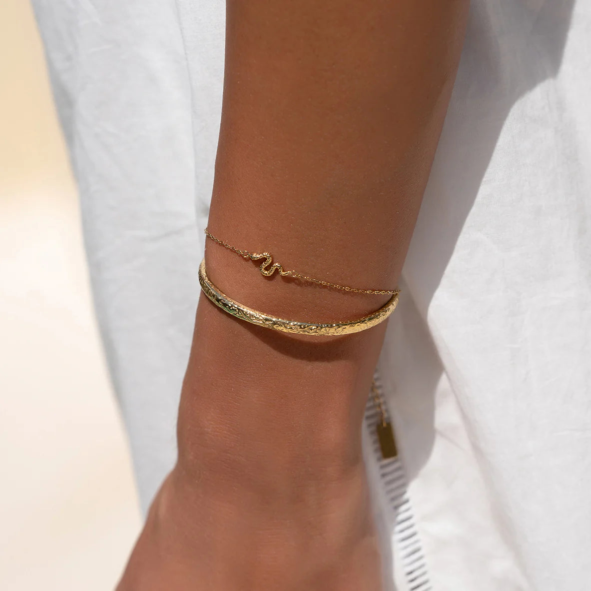 Arms Of Eve - Serpent Gold Bracelet