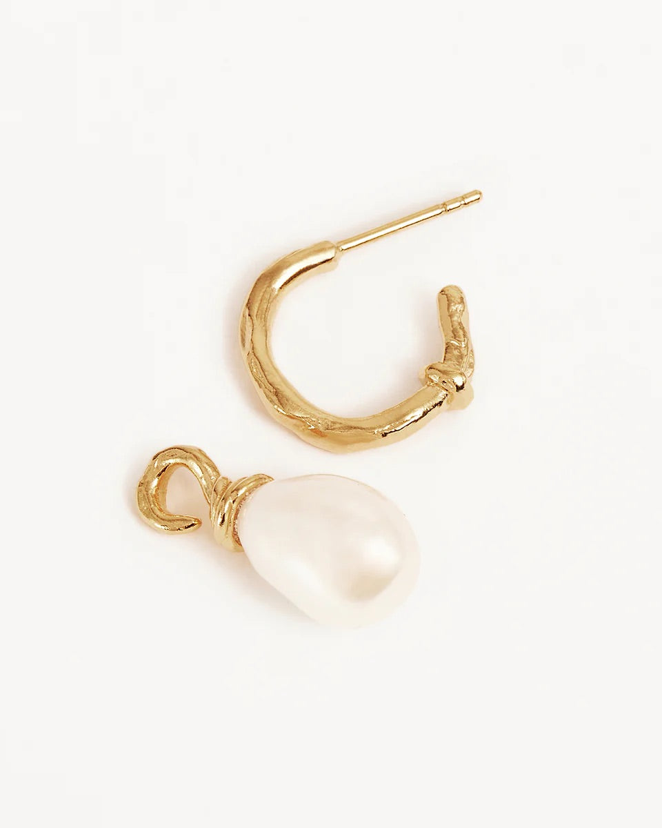 By Charlotte- Whispers of Tranquility Pearl Hoops