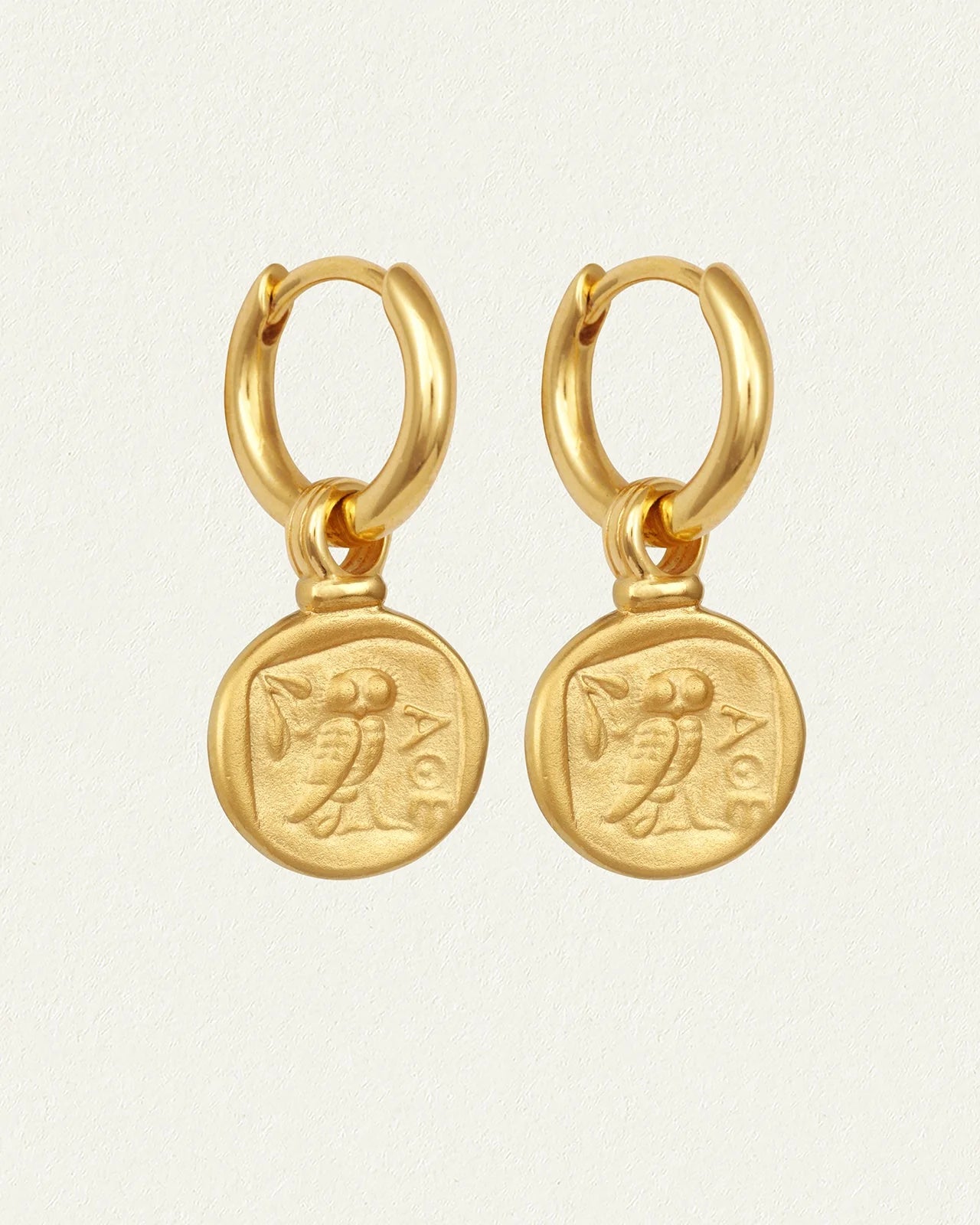 Temple Of The Sun - Palas Drop Earrings - Gold