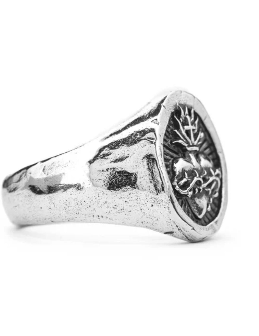 Lox & Chain - Sacred Heart Ring