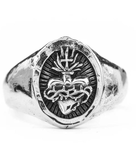 Lox & Chain - Sacred Heart Ring