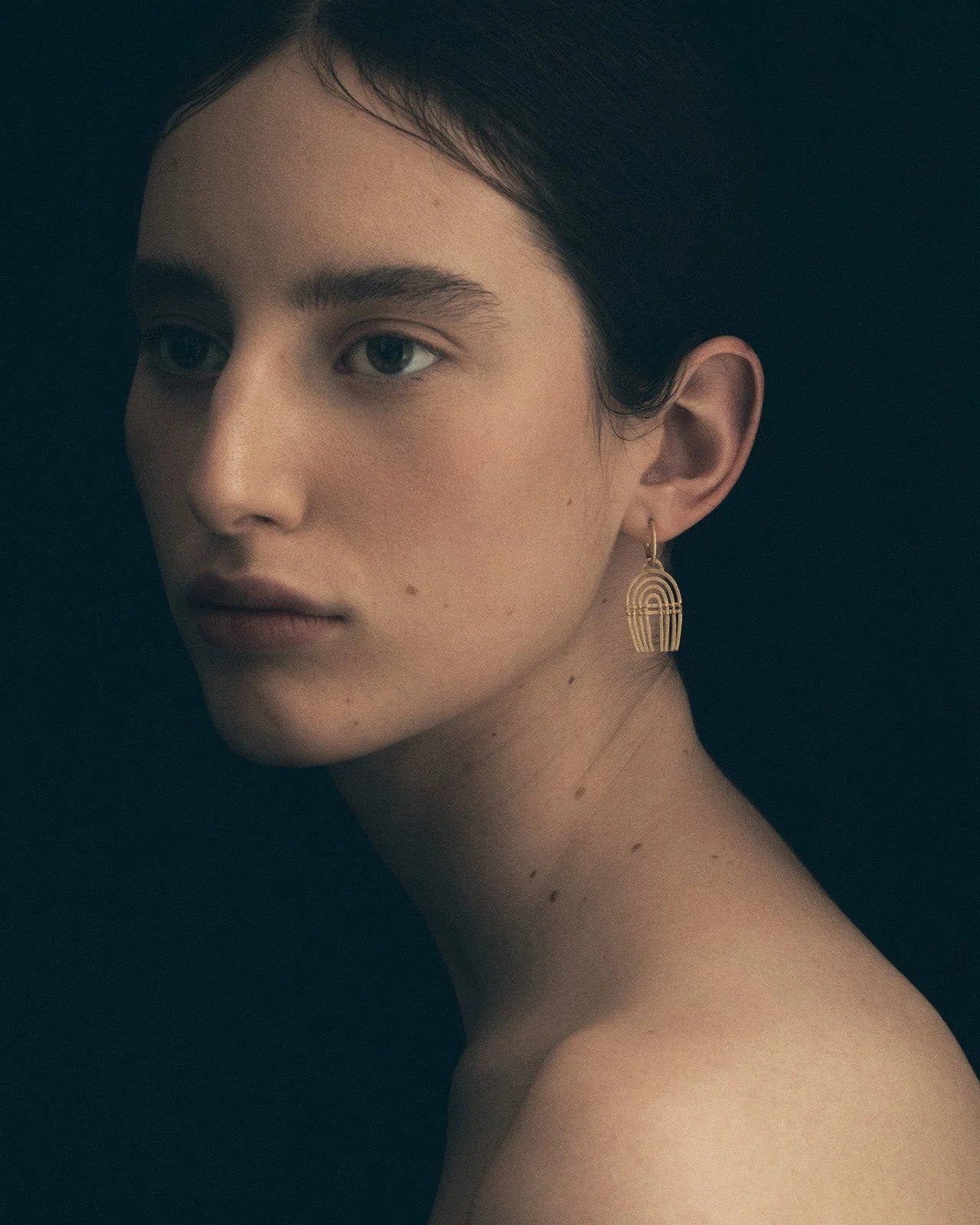 Temple Of The Sun - Mena Earrings - Gold