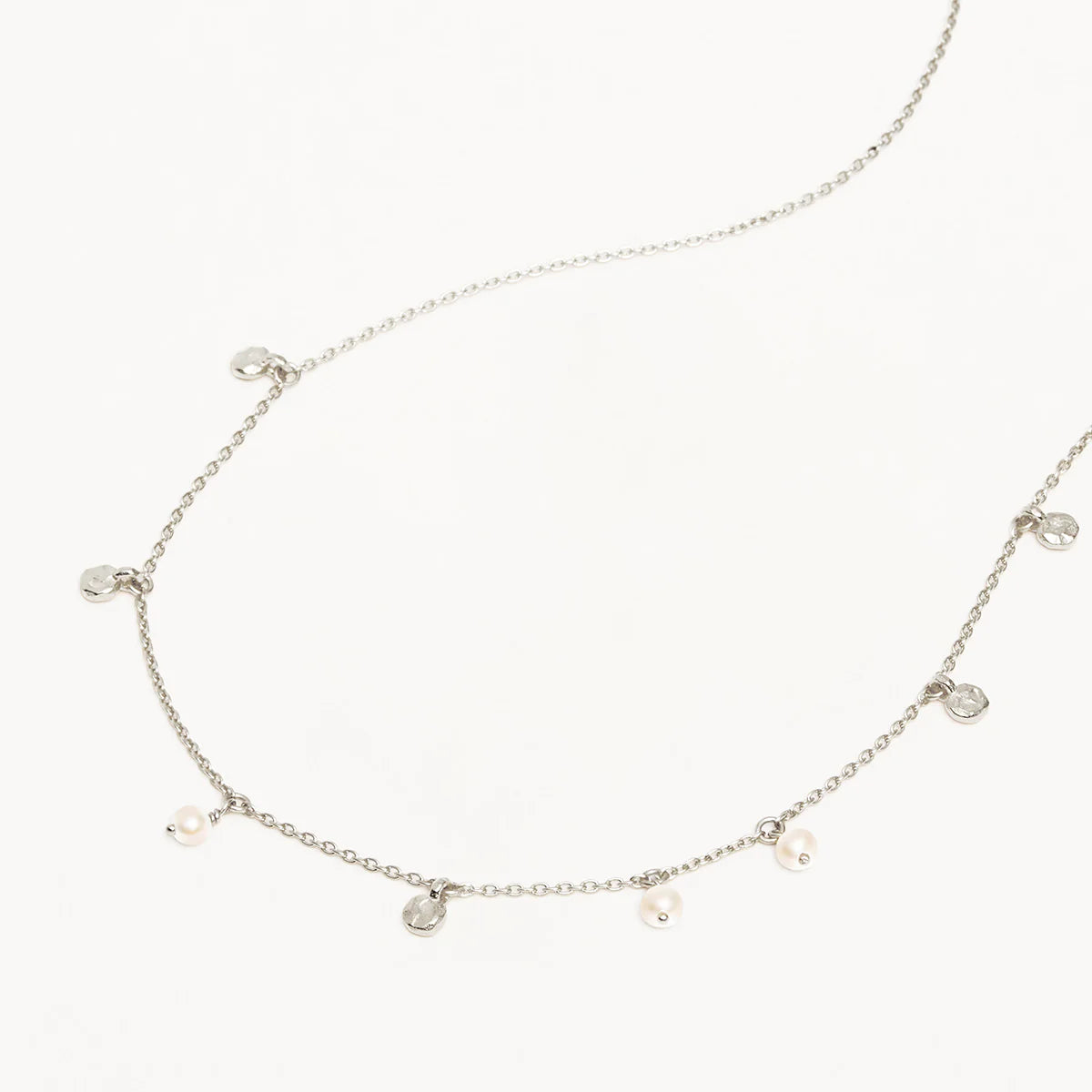 By Charlotte - Endless Grace Pearl Choker - Silver