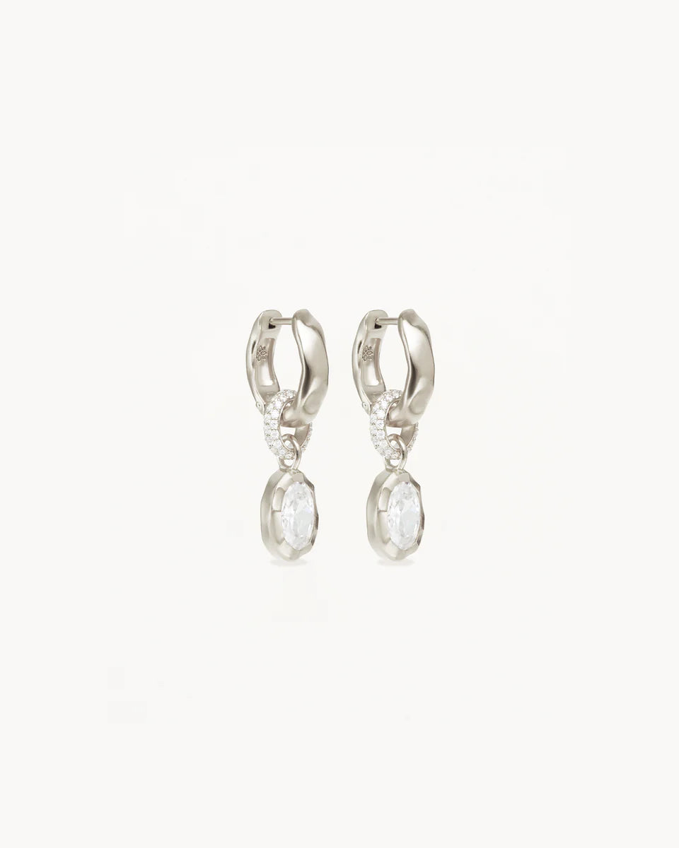 By Charlotte - Stay Wild Hoops - Silver