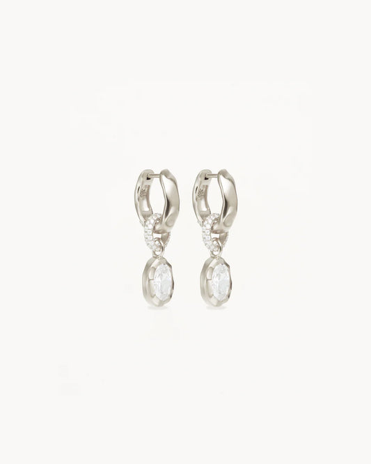 By Charlotte - Stay Wild Hoops - Silver