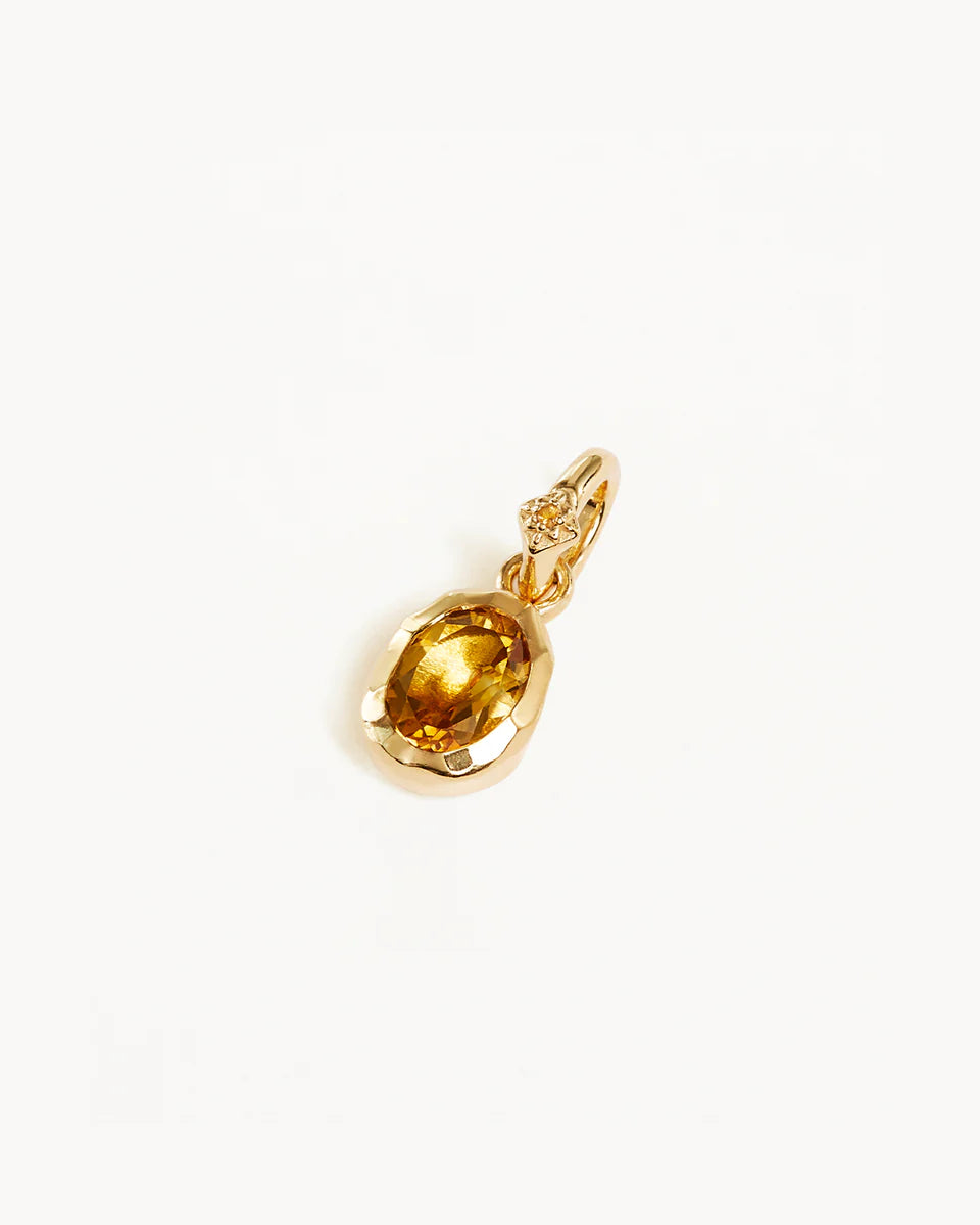 By Charlotte - Sacred Jewel Citrine Pendant - Sun / Gold