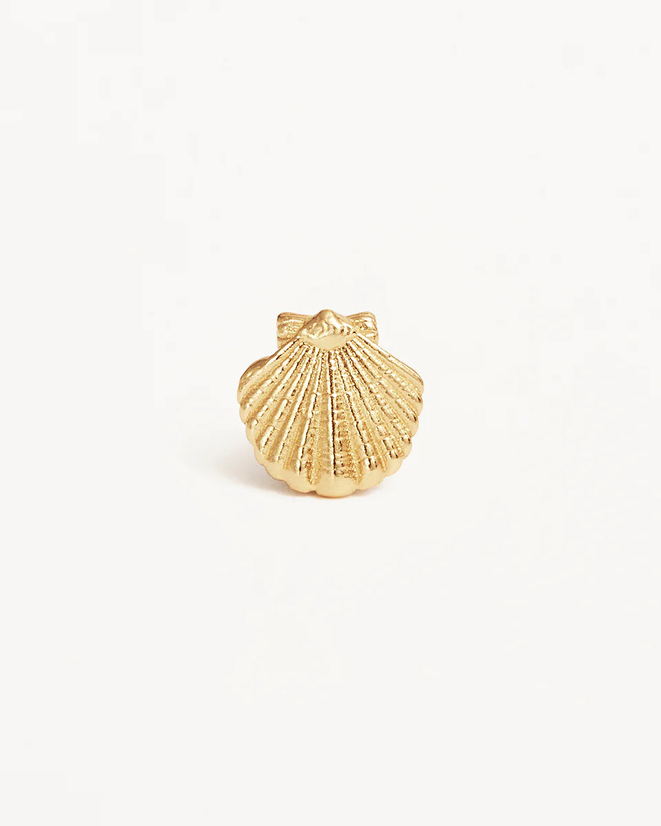 By Charlotte - By The Shore Shell Stud Earrings - Gold