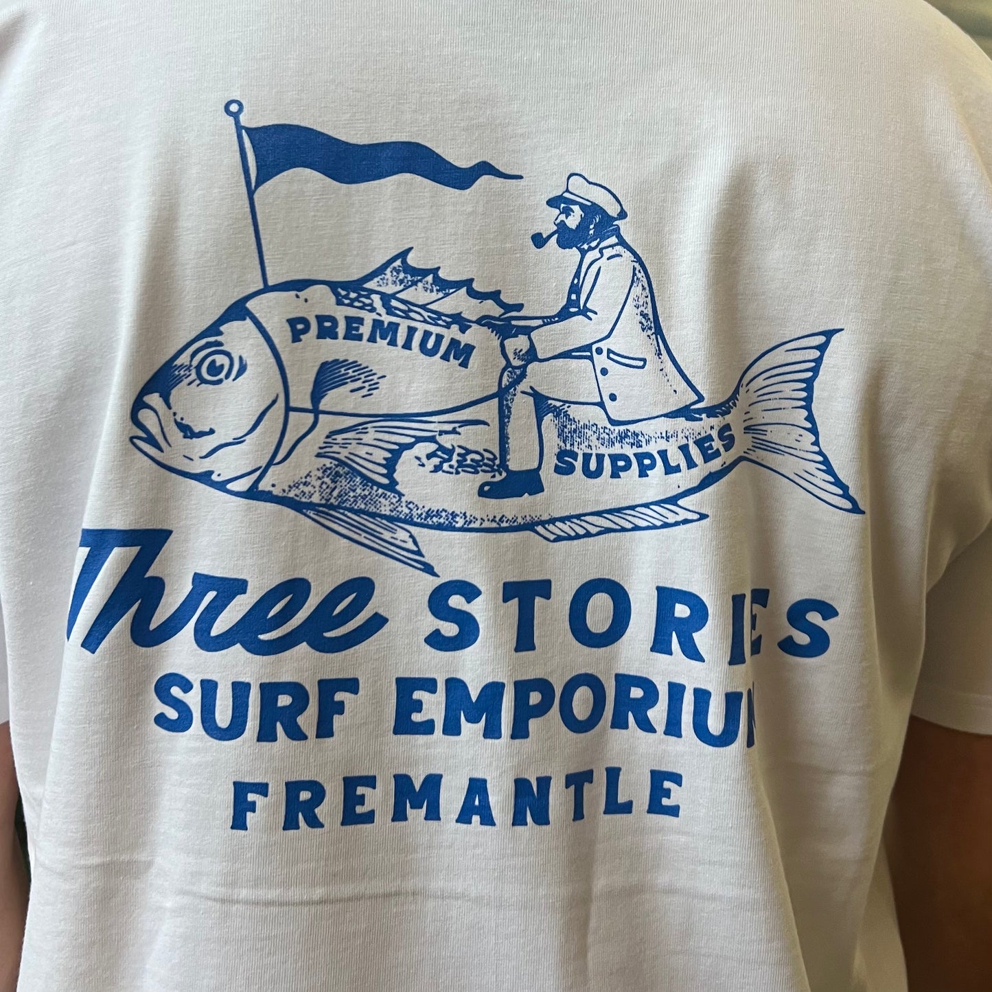 Three Stories - FisherMAN Minus Tee - White