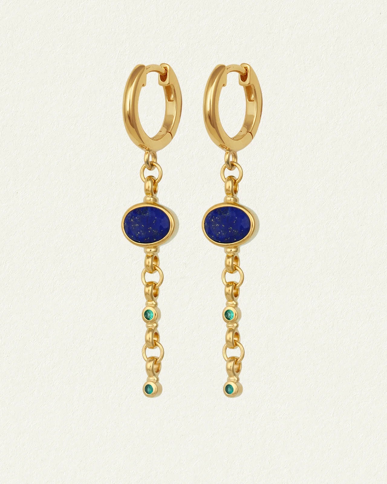 Temple Of The Sun - Lazuli Earrings Gold