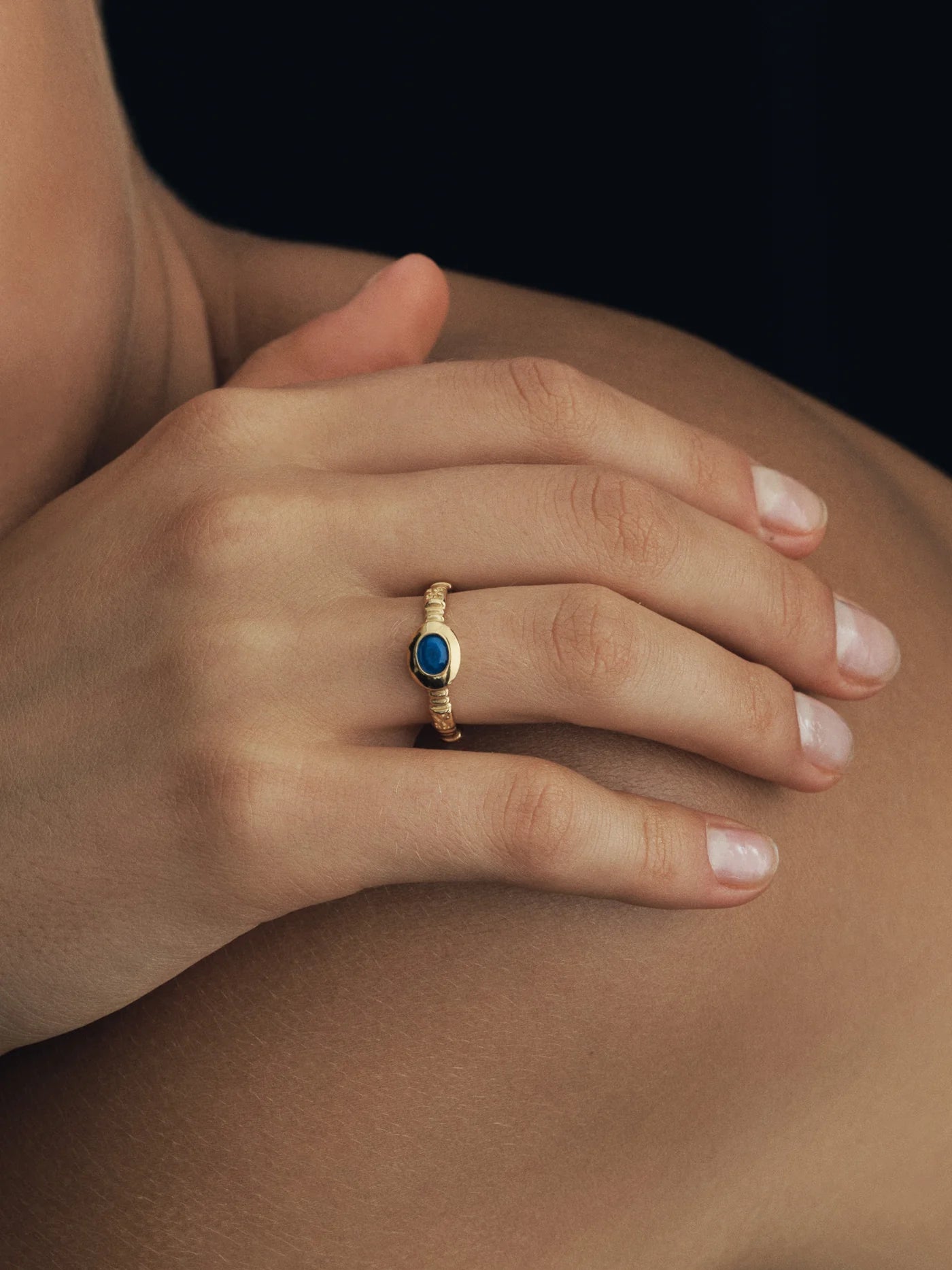 Temple of the Sun - Lazuli Ring Gold