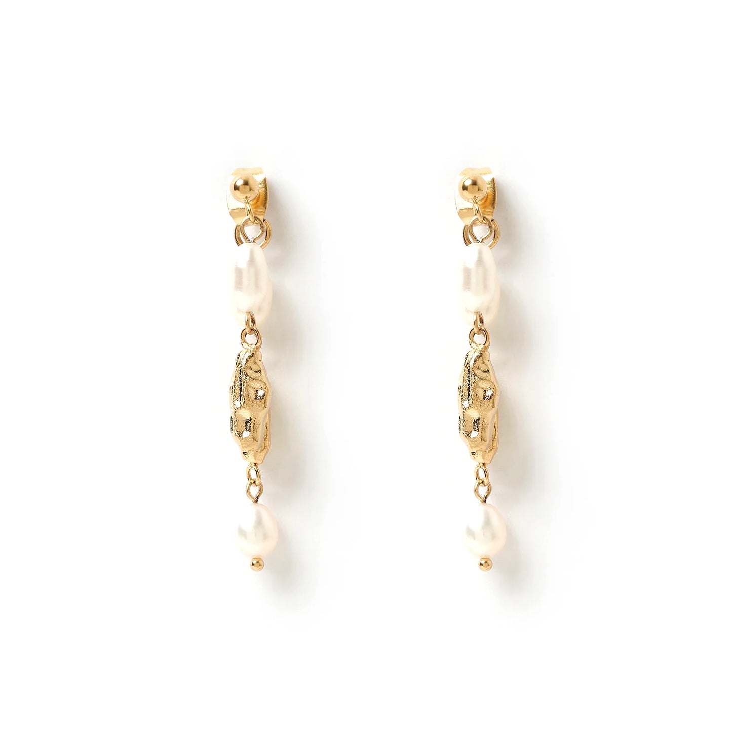 Arms Of Eve - Mimi Pearl Earrings - Gold