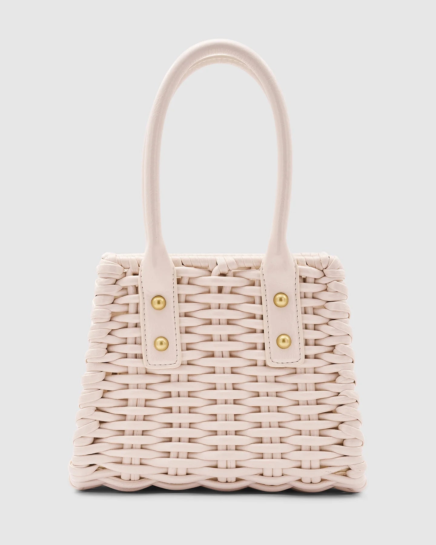 Brie Leon - Paloma Basket Bag - Vanilla Glossy Crinkle