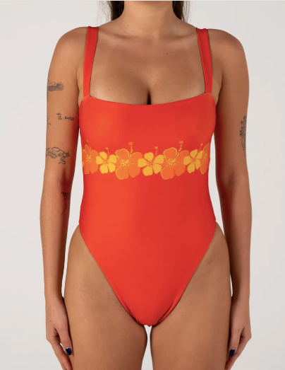 Inner Relm - Sundeck One Piece - Tangerine