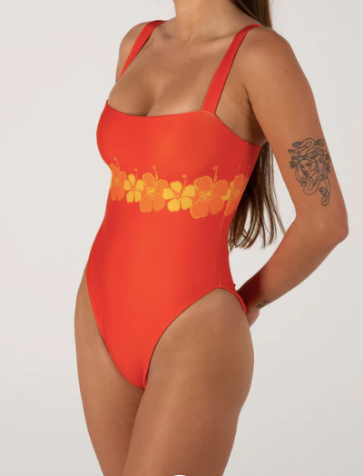 Inner Relm - Sundeck One Piece - Tangerine