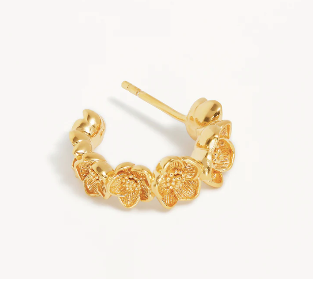 By Charlotte - Bloom With Grace Hoops - Gold