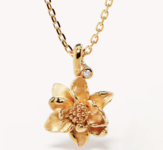 By Charlotte - Water Lily July - Gold