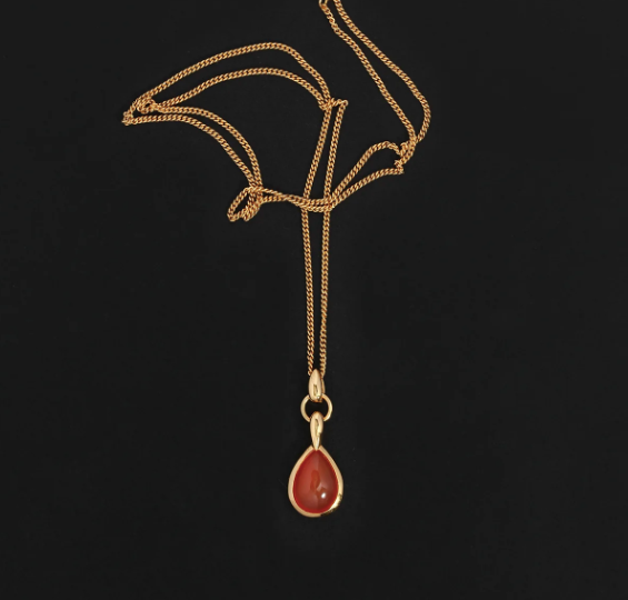 Temple Of The Sun - Mirren Necklace Carnelian - Gold