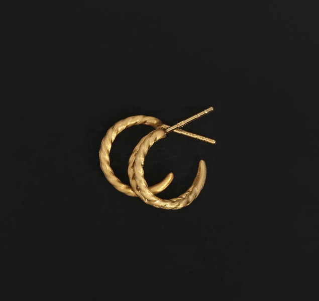Temple Of The Sun - Priam Split Hoops - Gold