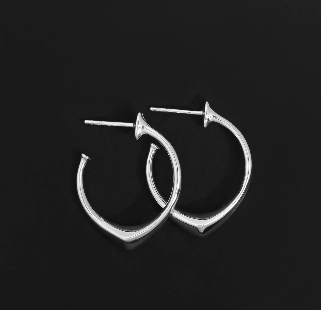 Temple Of The Sun - Saba Hoops - Silver