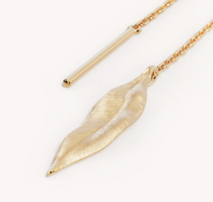By Charlotte - Awaken Thread Earrings - Gold