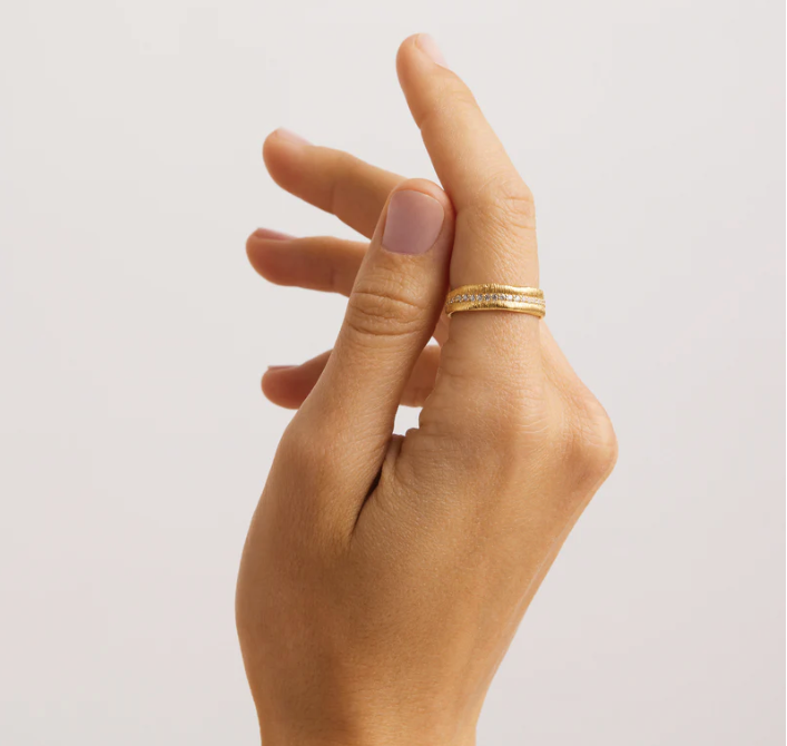 By Charlotte - Begin Again Ring - Gold